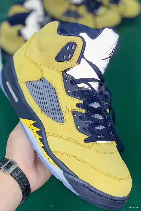 to V Amarillo Air Jordan ship SP GOD Inspire materials Navy 5 Retro Michigan retail PK ready 0610